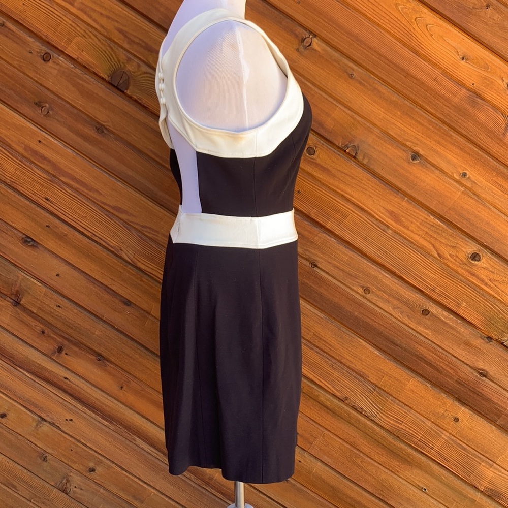 Milly of New York Colorblock Dress Navy Cream Size Large - Picture 3 of 10